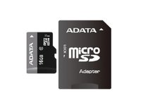 ADATA  Premier 16GB microSDHC Class 10 UHS-I U1 memóriakártya adapterrel AUSDH16GUICL10-RA1 kép, fotó