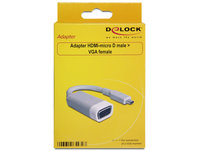 Delock  Adapter HDMI-micro D male > VGA female 65470 kép, fotó