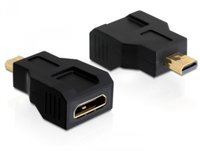 Delock  Adapter High Speed HDMI Ethernettel - mini C female > micro D male 65271 kép, fotó