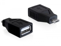 Delock  Adapter USB 2.0-A female > USB micro-B male 65296 kép, fotó