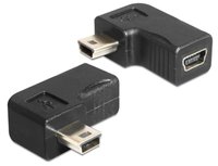 Delock  Adapter USB-B mini 5 pin male / female 90°angled 65448 kép, fotó