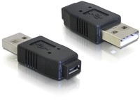 Delock   Adapter USB micro-A+B female > USB2.0-A male 65029 kép, fotó