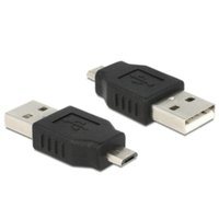 Delock  Adapter USB micro-B apa > USB 2.0 A apa 65036 kép, fotó
