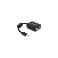 Delock  Adapter mini Displayport -> VGA 15 pin anya - Fekete 65256 kép, fotó
