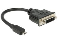 Delock  Átalakító micro-HDMI male to DVI 24+5 female, 20cm 65563 kép, fotó