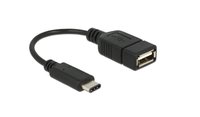 Delock  Átalakító Kábel - USB Type-C 2.0 (apa) - USB2.0 A (anya) - 0,15m 65579 kép, fotó