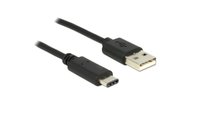 Delock  Átalakító Kábel - USB Type-C 2.0 (apa) -> USB2.0 A (apa) - 1m 83600 kép, fotó