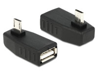 Delock  Adapter USB micro-B male to USB 2.0-A female OTG, 90 fokos 65474 kép, fotó