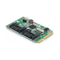 Delock  Bővítőkártya - MiniPCIe I/O PCIe full size 2 x SATA 6 Gb/s 95233 kép, fotó
