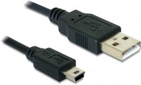 Delock  USB 2.0-A > USB mini-B 5 pin adapter - 1 m 82273 kép, fotó