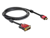 Delock  Átalakító Kábel - HDMI –> DVI - apa/apa - 1.8m 84342 kép, fotó