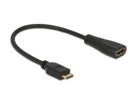 Delock  HDMI Micro-D (apa) - HDMI-A (anya) adapter 65687 kép, fotó