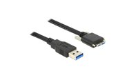 Delock  USB 3.0 Type-A apa > USB 3.0 Micro-B apa adapter csavarokkal - 2 m 83598 kép, fotó