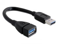 Delock  USB 3.0 Hosszabbító Kábel - 15cm 82776 kép, fotó
