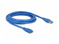 Delock  USB 3.0 Type-A (apa) - micro USB 3.0 Type-B (apa) kábel - 3 m  82533 kép, fotó
