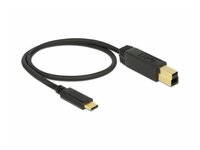 Delock  USB 3.1 Gen 2 Type-C (apa) - USB 3.1 Gen 2 Type-B (apa) kábel - 0,5 m 83674 kép, fotó