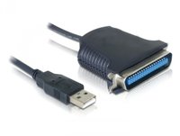 Delock  USB 2.0 Type-A - Párhuzamos Nyomtató adapter - 0.8 m 82001 kép, fotó