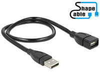 Delock  kábel USB 2.0 A-A male to female hosszabbító - 0.5 m 83499 kép, fotó