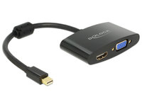 Delock  mini Displayport 1.1 to HDMI/VGA anya adapter 65553 kép, fotó