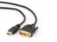 Gembird  Monitor Jelkábel DVI-D HDMI 1,8m fekete CC-HDMI-DVI-6 kép, fotó