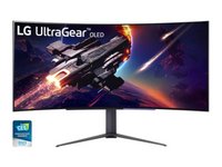 LG  45GR95QE-B UltraGear 44,5&quot; ívelt Gamer monitor 45GR95QE-B.AEU kép, fotó