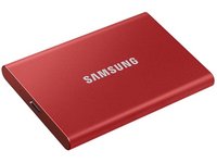 Samsung  Portable SSD USB3.2 1TB, T7, Piros MU-PC1T0R/WW kép, fotó