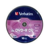Verbatim  DVD+R DL 8.5GB 8x Írható DVD lemez (10db) 43666 kép, fotó