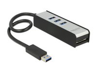 Delock  SD kártyaolvasó - 3 x USB 3.0 Type-A portreplikátor 62535 kép, fotó