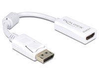 Delock  Adapter Displayport male > HDMI female - Fehér 61767 kép, fotó