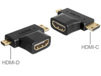 Delock  Adapter HDMI-A female > HDMI-C + HDMI-D male 65446 kép, fotó