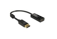 Delock  Átalakító Kábel - Displayport 1.2 (apa) -> HDMI (anya) - Passzív - Fekete 62609 kép, fotó
