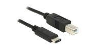 Delock  Átalakító Kábel - USB Type-C 2.0 (apa) -> USB2.0 B (apa) - 1m 83601 kép, fotó
