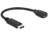 Delock  Átalakító Kábel - USB Type-C 2.0 (apa) - USB2.0 micro-B (anya) - 0,15m 65578 kép, fotó