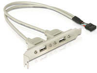 Delock  Hátlapi kivezetés USB 9 pin to 2x USB 2.0 71000 kép, fotó