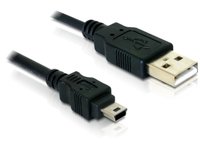 Delock  USB 2.0 to USB-B mini adapter - 1.5 m  82252 kép, fotó