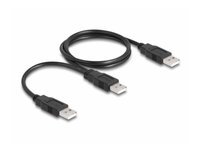 Delock  USB 2.0 Type-A (apa) - 2 x USB 2.0 Type-A (apa) kábel - 70 cm 80000 kép, fotó