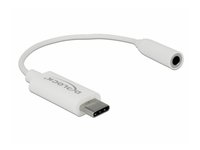 Delock  USB Type-C (apa) - Stereo Jack (anya) adapter 65925 kép, fotó
