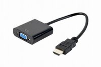 Gembird  HDMI to VGA apa/anya adapter - 15cm A-HDMI-VGA-04 kép, fotó