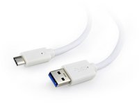 Gembird  USB 3.0 A -> Type-C fehér átalakító 1.8m CCP-USB3-AMCM-6-W kép, fotó