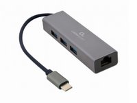 Gembird  USB 3.1 Type-C Portreplikátor A-CMU3-LAN-01 kép, fotó