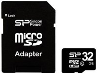 Silicon Power  MicroSD kártya - 32GB microSDHC Class10  SP032GBSTH010V10SP kép, fotó