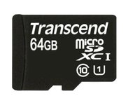 Transcend  64GB microSDXC memóriakártya TS64GUSDU1 kép, fotó