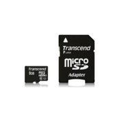 Transcend  8GB microSDHC memóriakártya TS8GUSDU1 kép, fotó
