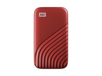 Western Digital  My Passport 1TB USB 3.2 Gen 2 Type-C piros külső SSD WDBAGF0010BRD-WESN kép, fotó