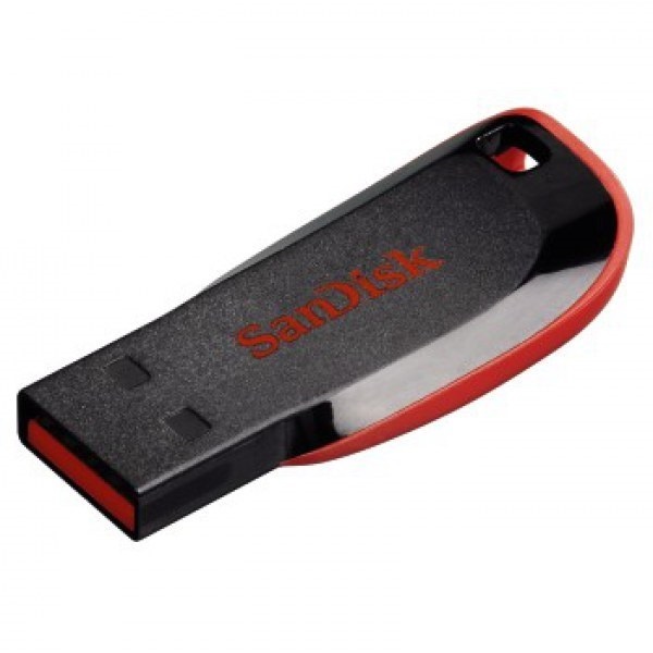 SanDisk  Cruzer Blade 32GB pendrive - Fekete/Piros Pendrive, memóriakártya