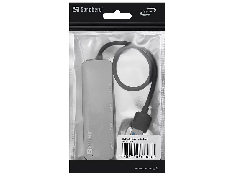 Sandberg  USB 3.0 Type-A - 4 x Type-A USB HUB Dokkoló, portreplikátor, HUB